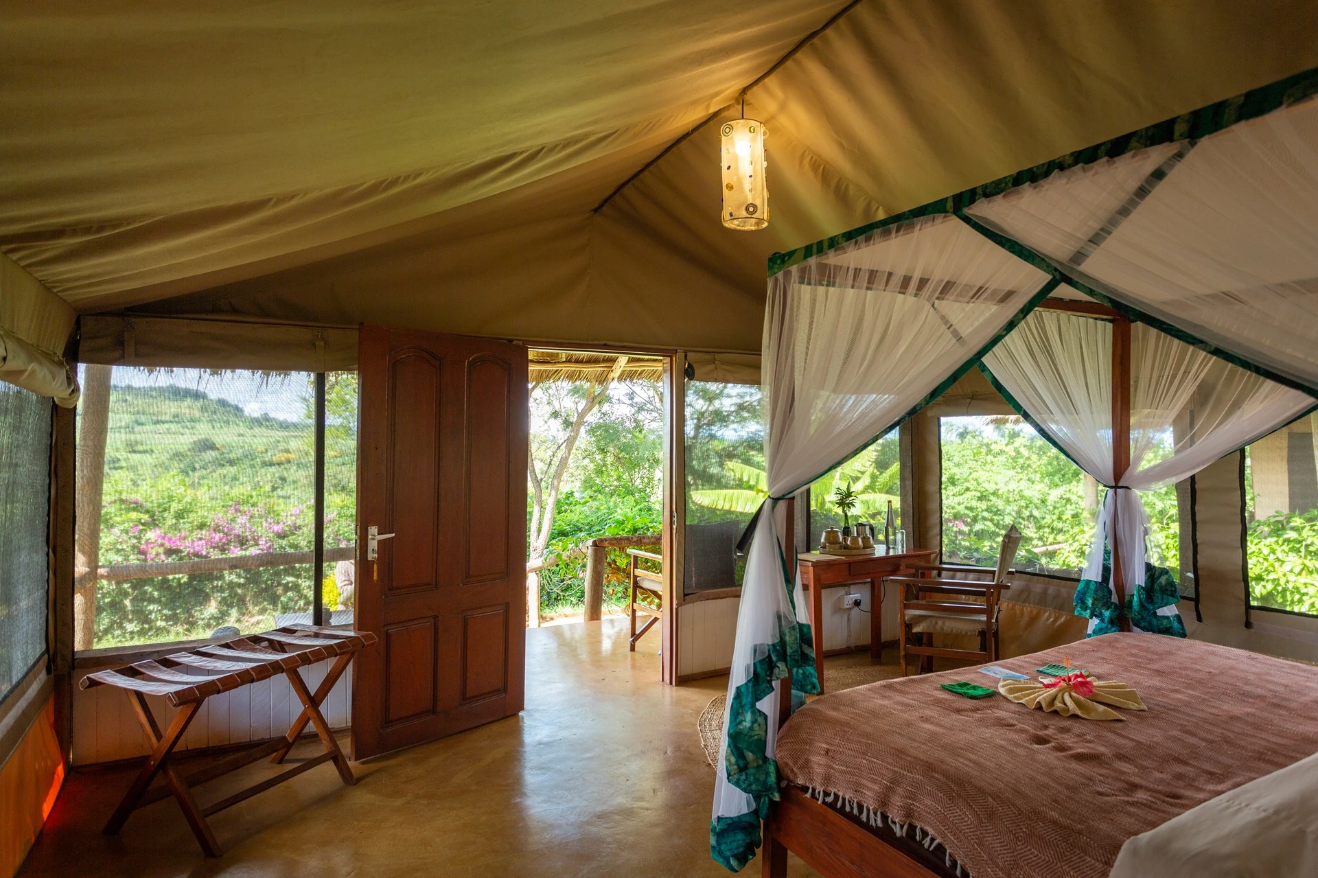 Karatu Tented Lodge double room garden entrance