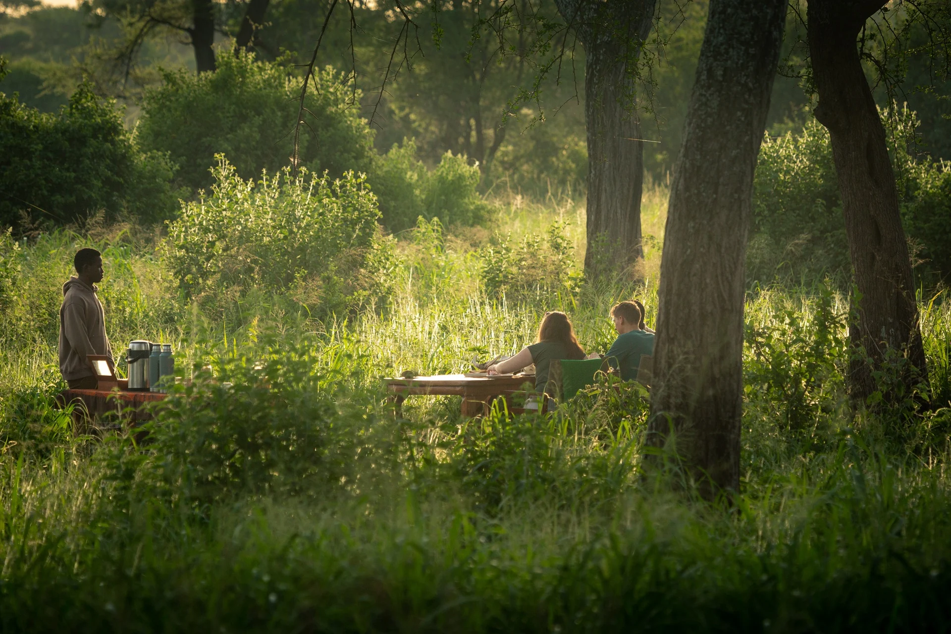 Private bush breakfast at Baobab Camp